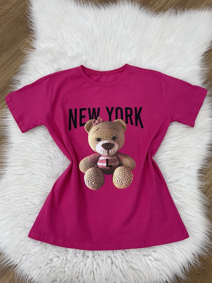 T-Shirt Estampada Baby Urso - La Luna Online