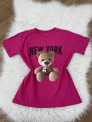 T-Shirt Estampada Baby Urso