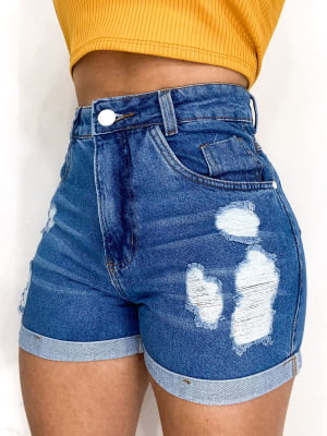 Short Jeans Destroyed Clear